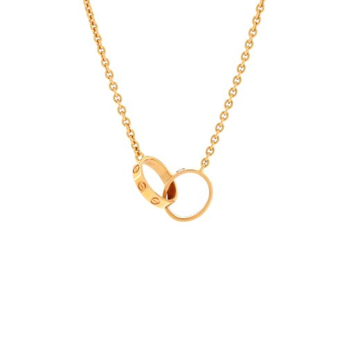 Love Interlocking Necklace 18K Rose Gold