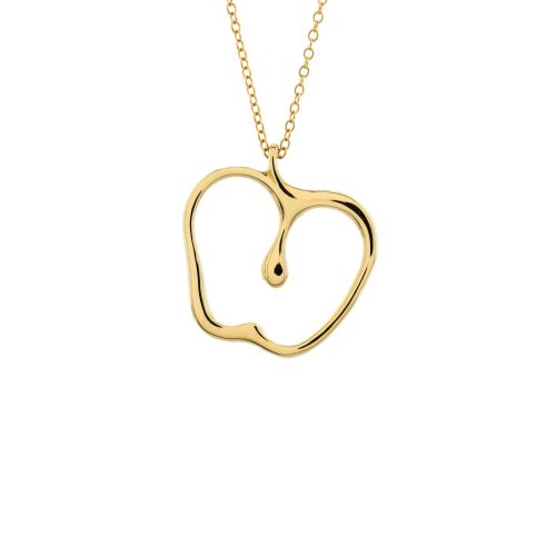 Elsa Peretti Apple Pendant Necklace 18K Yellow Gold Large