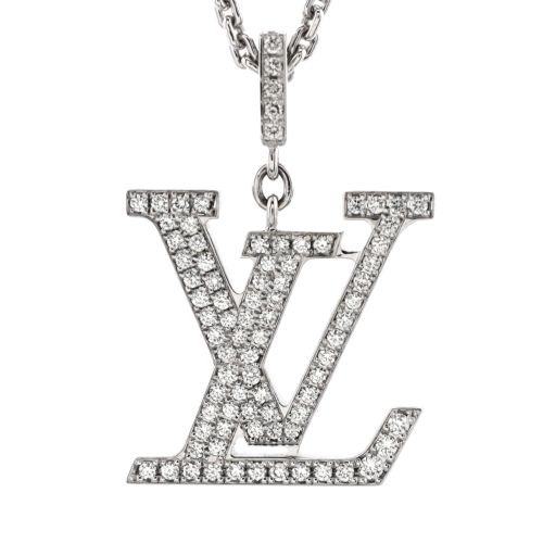 LV Idylle Blossom Pendant Necklace 18K White Gold and Diamonds