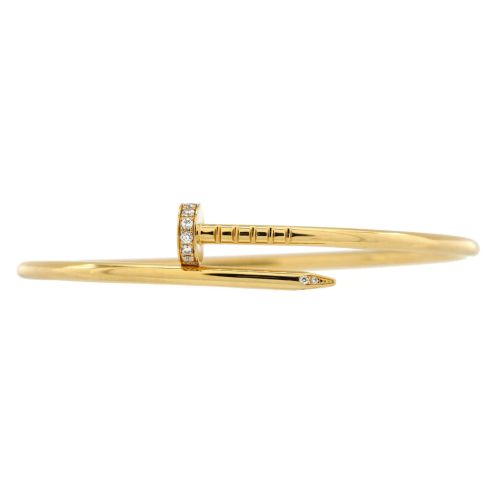 Juste un Clou Bracelet 18K Yellow Gold with Diamonds Small