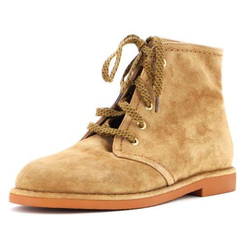 Women's CC Lace Up Boots Suede