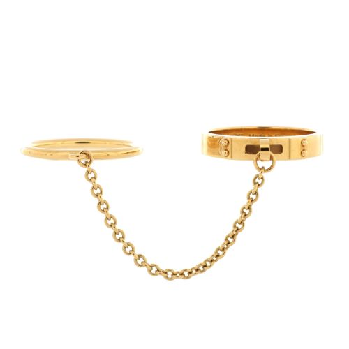 Kelly Clochette Double Ring 18K Yellow Gold