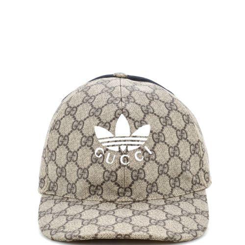 x adidas Double Sided Baseball Cap Embroidered GG Coated Canvas and Canvas