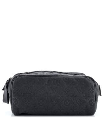 Dopp Kit Toiletry Pouch Taurillon Monogram Leather