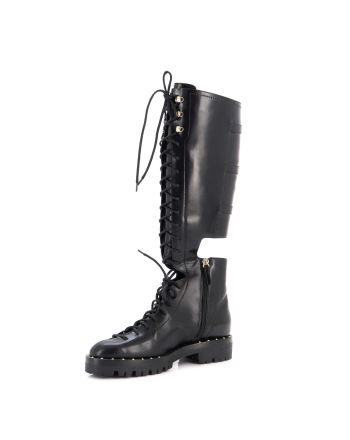 Women's Soul Rockstud Split Knee High Boots Leather