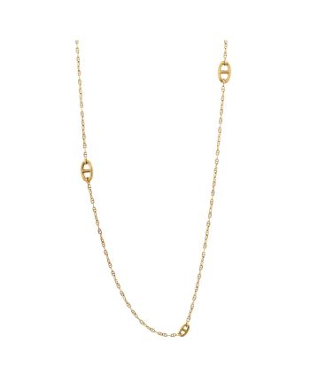 Farandole Chaine d'Ancre Chain Link Long Necklace 18K Yellow Gold 80