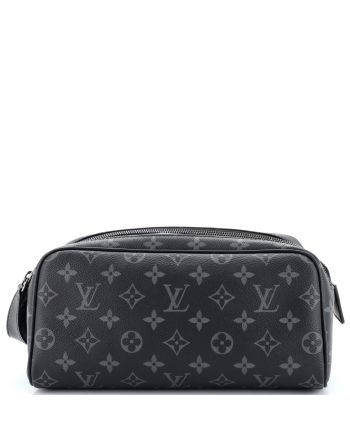 Dopp Kit Toiletry Pouch Monogram Eclipse Canvas