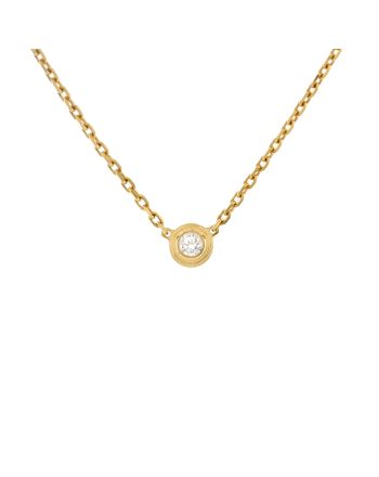 Cartier D'Amour Pendant Necklace 18K Yellow Gold and Diamond XS