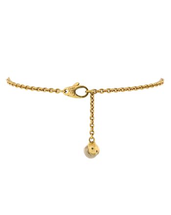 Trinity Ball Charm Chain Bracelet 18K Yellow Gold with 18K Tricolor Gold