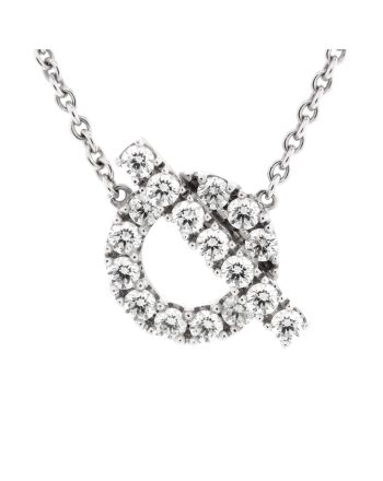 Finesse Pendant Necklace 18K White Gold and Diamonds