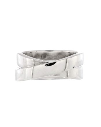 Paris Nouvelle Vague Crossover Ring 18K White Gold