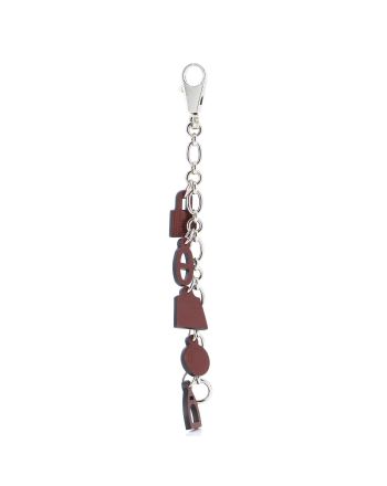 Olga Amulette Bag Charm Leather and Metal