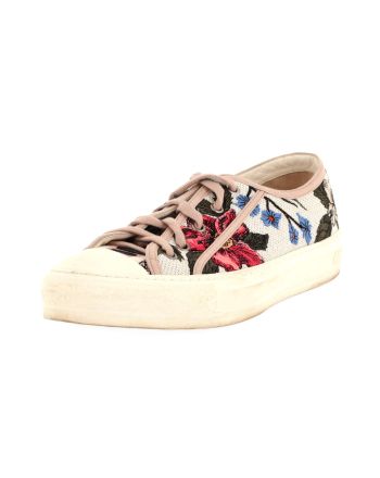 Women's Walk'N'Dior Sneakers Embroidered Canvas