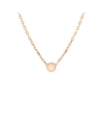 Cartier D'Amour Pendant Necklace 18K Rose Gold with Diamond Small