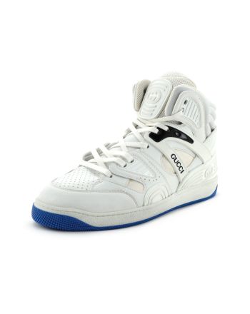 Men's Gucci Basket High-Top Sneakers Demetra with Fabric