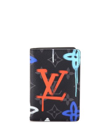 Pocket Organizer Graffiti Monogram Eclipse Canvas